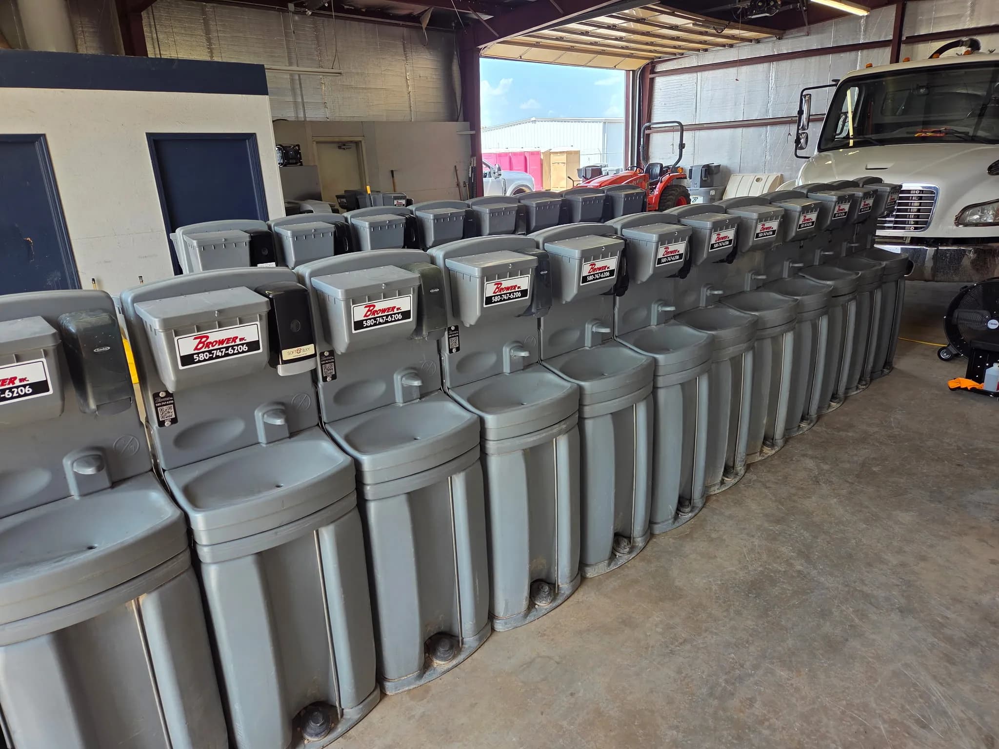 Brower Inc. hand washing stations in Oklahoma