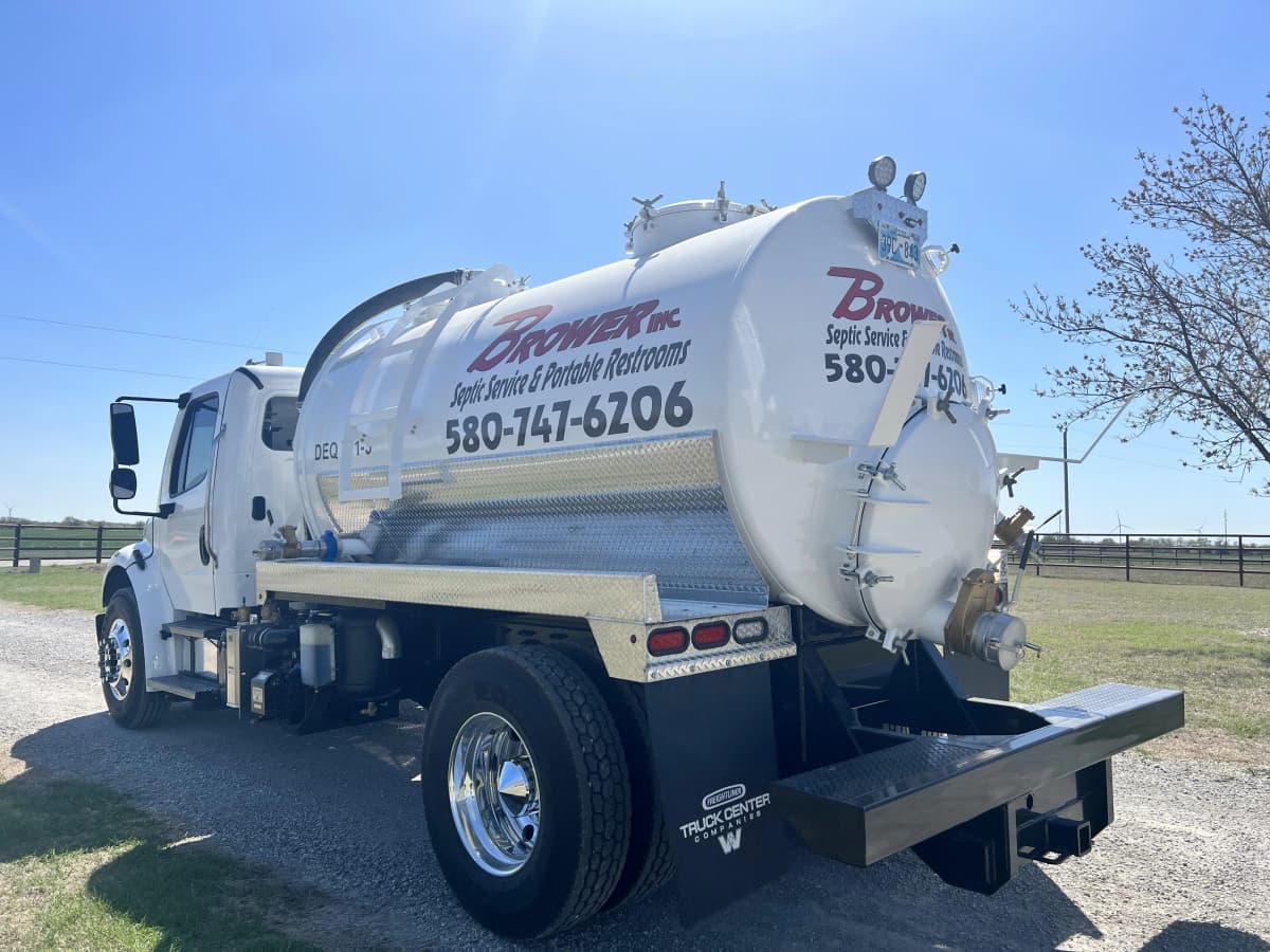 Brower Inc. branded septic pump truck